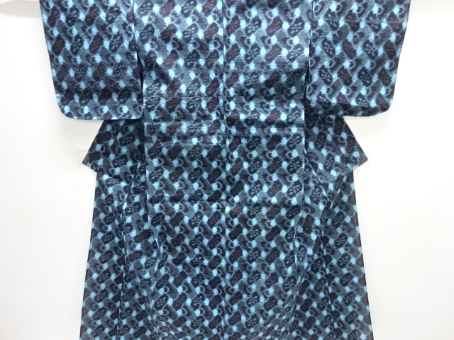 JAPANESE KIMONO / ANTIQUE HITOE KIMONO / COTTON / BINGO KASURI